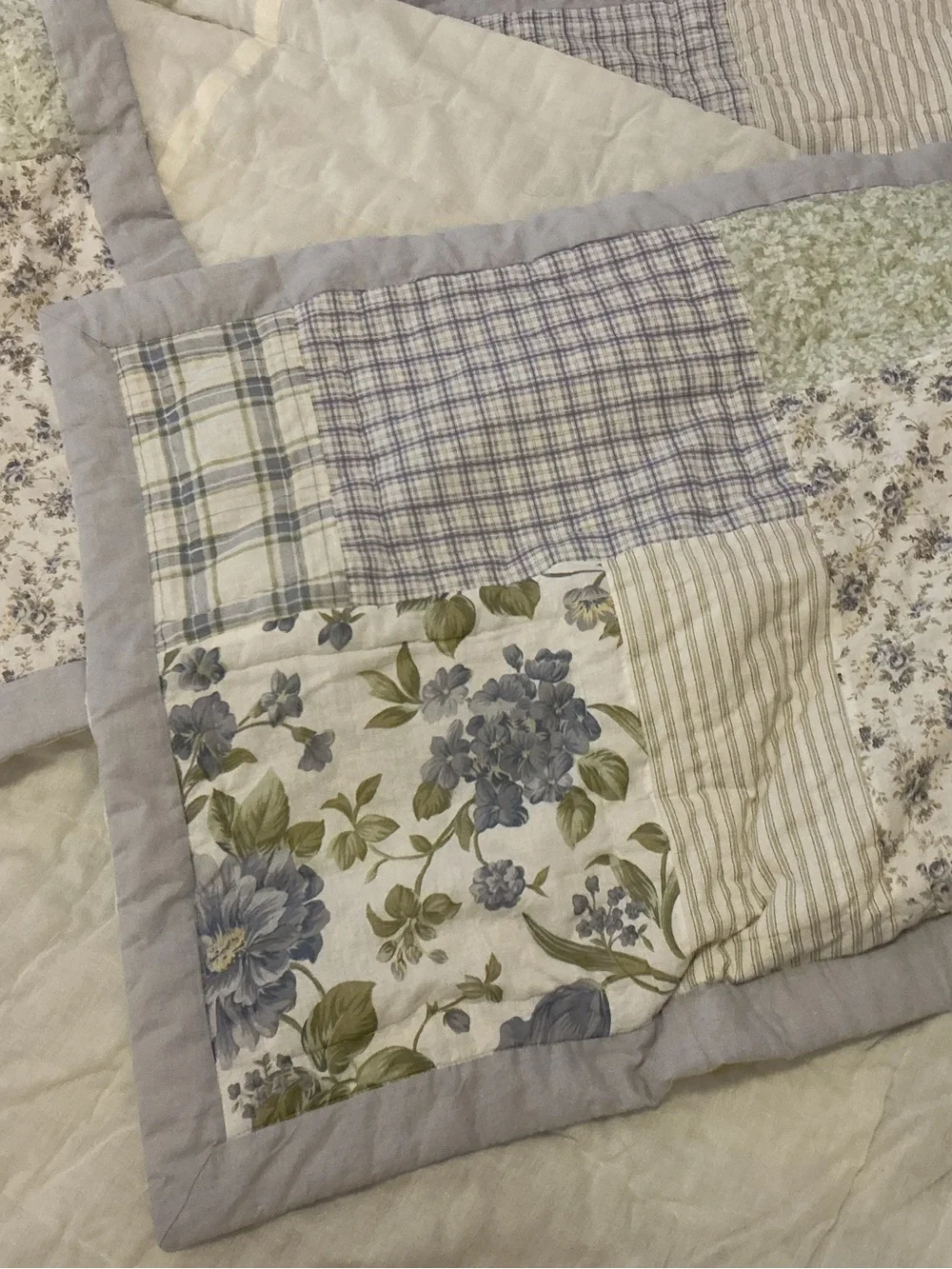 Vintage Sunham Homes Shabby Chic Comforter w Shams